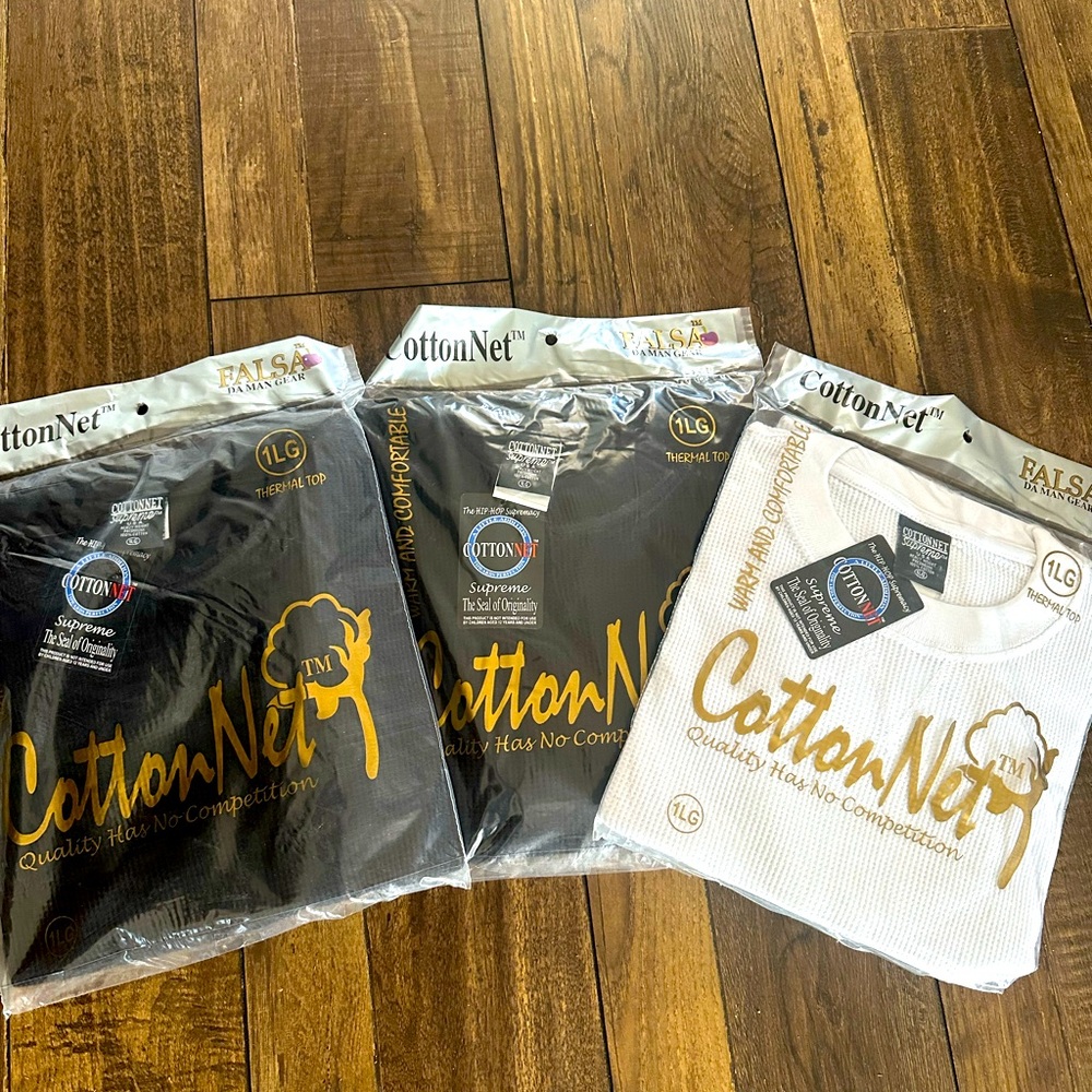 Men’s thermal waffle knit shirts